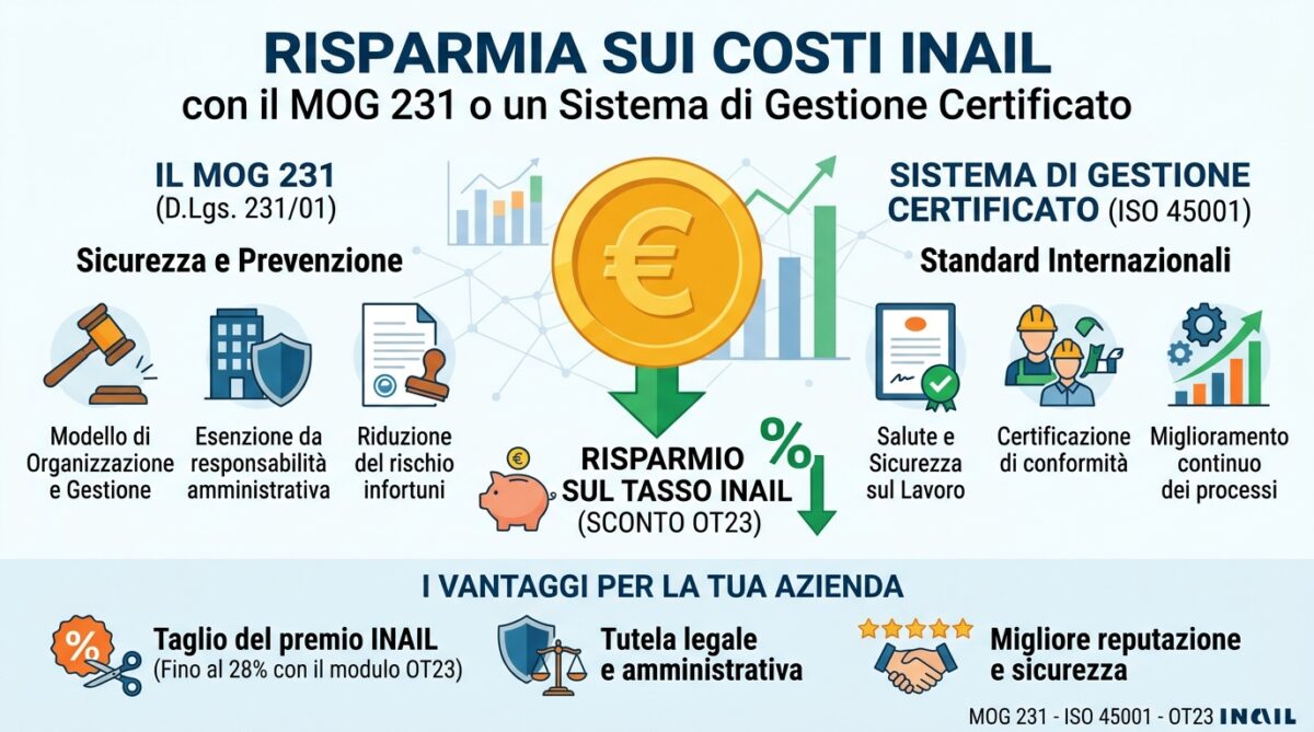 Costo del Lavoro e Compliance: Come la Sezione E del Modello OT23 garantisce un Taglio Permanente del Premio INAIL